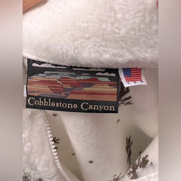 Vintage Cobblestone Canyon Winter Fur Vest Made In USA Size Large NWT - Picture 3 of 3